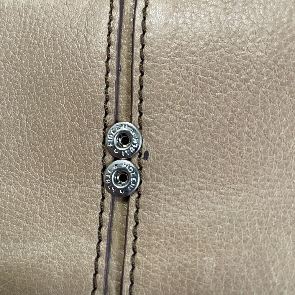 Fossil Brown Tan Multicolor Patchwork Leather Bif… - image 5